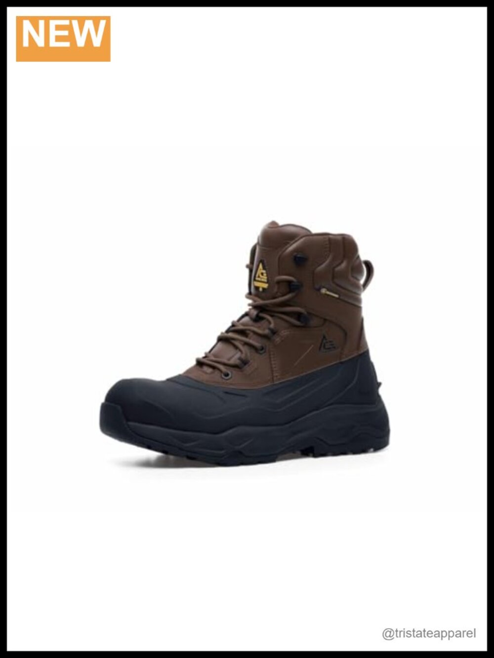 Women's Waterproof Composite Toe Work Boots Slip Resistant Lace Up Leather